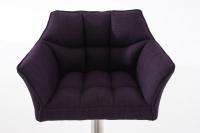 Barhocker Damaso E Stoff lila 