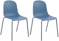 2er Set Stuhl Hardin blau 2er Set Stuhl Hardin blau