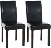 2er Set Esszimmerstuhl Ina dunkelbraun schwarz 2er Set Esszimmerstuhl Ina dunkelbraun schwarz