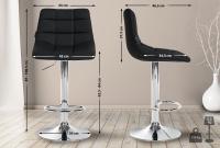 2er Set Barhocker Jerry Kunstleder chrom schwarz 2er Set Barhocker Jerry Kunstleder chrom schwarz
