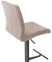 Barhocker Cadiz Stoff schwarz grau 