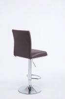2er Set Barhocker Köln Kunstleder chrom braun 