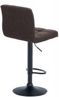 Barhocker Calma Stoff schwarz braun Barhocker Calma Stoff schwarz braun