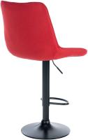 Barhocker Toni Stoff schwarz rot 