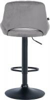 2er Set Barhocker Milet Samt B dunkelgrau 