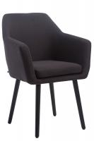 Besucherstuhl Utrecht Stoff Schwarz (eiche) schwarz Besucherstuhl Utrecht Stoff Schwarz (eiche) schwarz