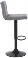 2er Set Barhocker Feni Samt grau 2er Set Barhocker Feni Samt grau