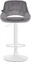 2er Set Barhocker Milet Samt W dunkelgrau 