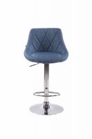 2er Set Barhocker Lazio Stoff blau 2er Set Barhocker Lazio Stoff blau