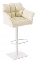 2er Set Barhocker Damaso Kunstleder weiß creme 2er Set Barhocker Damaso Kunstleder weiß creme