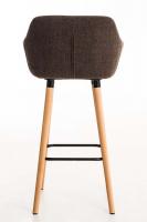 Barhocker Grant Stoff braun 