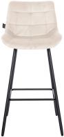 Barhocker Weston Samt creme Barhocker Weston Samt creme