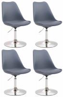4er Set Esszimmerstühle Maverick C Kunststoff grau 4er Set Esszimmerstühle Maverick C Kunststoff grau