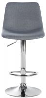 2er Set Barhocker Divo Stoff Chrom grau 2er Set Barhocker Divo Stoff Chrom grau