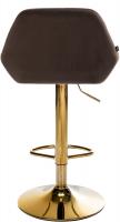 2er Set Barhocker Braga Gold Samt braun 2er Set Barhocker Braga Gold Samt braun