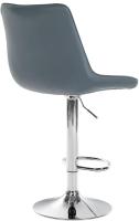2er Set Barhocker Toni Kunstleder chrom grau 