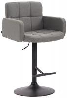 Barhocker Los Angeles, Stoff schwarz grau Barhocker Los Angeles, Stoff schwarz grau