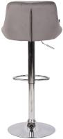 Barhocker Lazio Samt chrom grau Barhocker Lazio Samt chrom grau