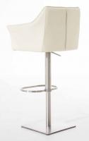 2er Set Barhocker Damaso Kunstleder edelstahl creme 2er Set Barhocker Damaso Kunstleder edelstahl creme