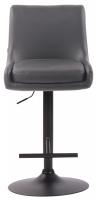 Barhocker Club Kunstleder schwarz grau 