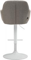 Barhocker Natoma Stoff weiß taupe Barhocker Natoma Stoff weiß taupe