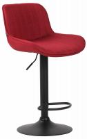 2er Set Barhocker Lentini Stoff schwarz rot 2er Set Barhocker Lentini Stoff schwarz rot