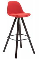 Barhocker Franklin Stoff Square Cappuccino (eiche) rot Barhocker Franklin Stoff Square Cappuccino (eiche) rot