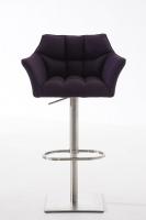 Barhocker Damaso E Stoff lila 