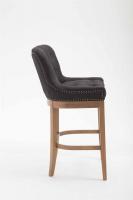 Barhocker Lakewood Stoff, Antik-hell schwarz 