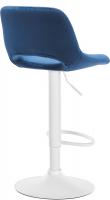 2er Set Barhocker Camden Samt weiß blau 