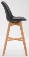 2er Set Barhocker Cannes Kunstleder Natura schwarz 2er Set Barhocker Cannes Kunstleder Natura schwarz