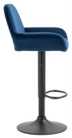 Barhocker Braga Samt schwarz blau Barhocker Braga Samt schwarz blau