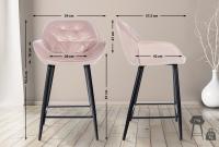 2er Set Barhocker Gibson Samt pink 2er Set Barhocker Gibson Samt pink