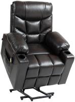 Sessel Andover Kunstleder braun