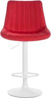 2er Set Barhocker Toni Stoff weiß rot 2er Set Barhocker Toni Stoff weiß rot