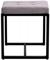 Sitzhocker Barci B Stoff grau 