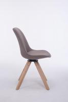 Besucherstuhl Troyes Stoff Square natura (eiche) taupe 