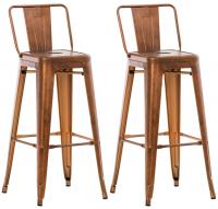 2er Set Barhocker Mason kupfer 2er Set Barhocker Mason kupfer
