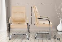 2er Set Besucherstuhl Hobart khaki 