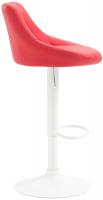 Barhocker Lazio Kunstleder weiß rot Barhocker Lazio Kunstleder weiß rot