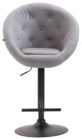 Barhocker London V2 Stoff schwarz grau Barhocker London V2 Stoff schwarz grau