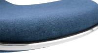 Barhocker Shanghai Stoff schwarz blau 