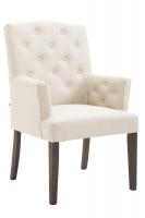 Stuhl Sugar Antik Stoff creme