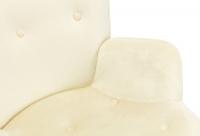 Schaukelstuhl Sanka Samt creme 