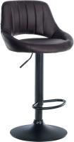 Barhocker Milet Kunstleder schwarz braun Barhocker Milet Kunstleder schwarz braun