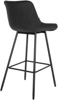 Barhocker Weston Samt schwarz Barhocker Weston Samt schwarz