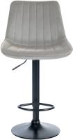 2er Set Barhocker Toni Samt schwarz grau 2er Set Barhocker Toni Samt schwarz grau