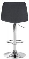 2er Set Barhocker Divo Stoff Chrom dunkelgrau 2er Set Barhocker Divo Stoff Chrom dunkelgrau