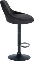 2er Set Barhocker Lazio Samt schwarz schwarz 2er Set Barhocker Lazio Samt schwarz schwarz