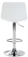 2er Set Barhocker Divo Kunstleder chrom weiß 2er Set Barhocker Divo Kunstleder chrom weiß